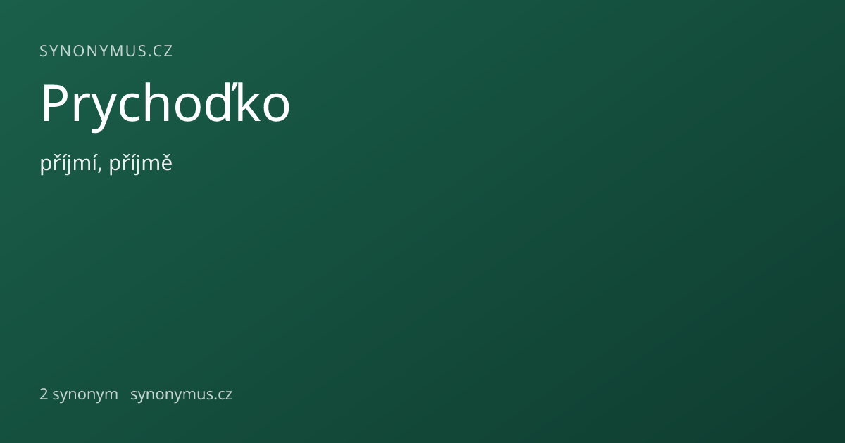 Náhled odkazu: Prychoďko