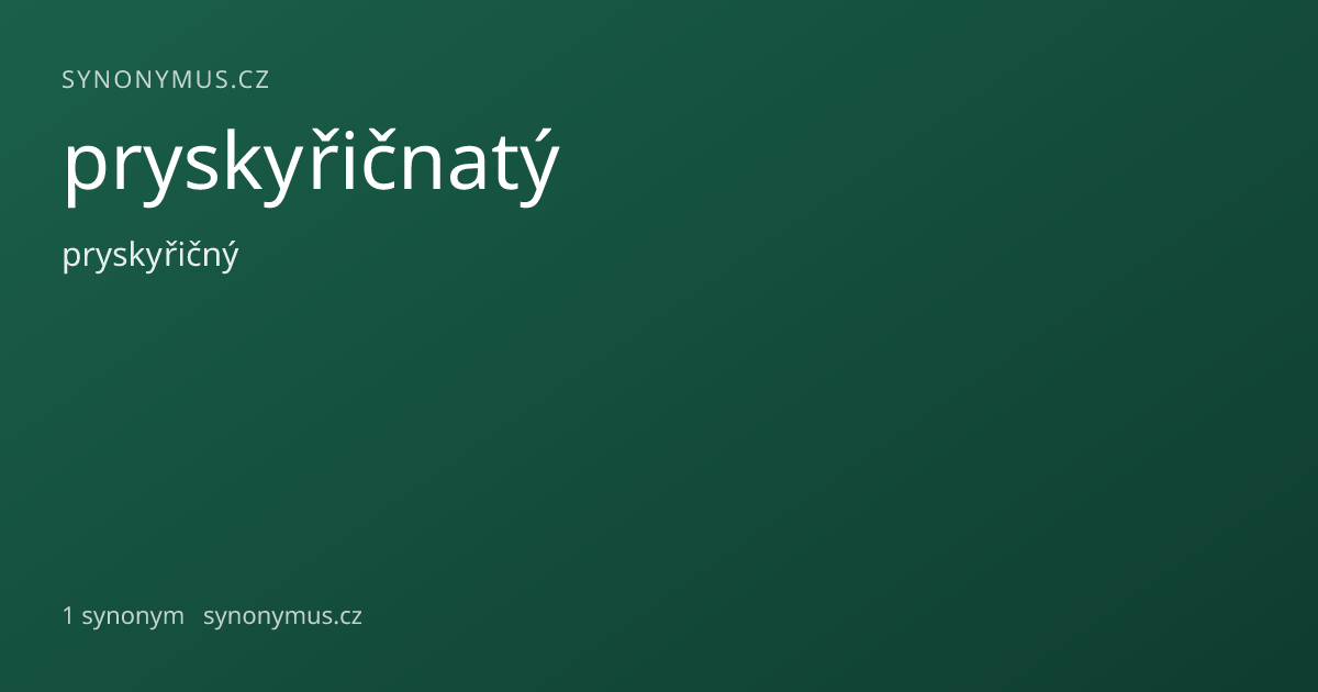 Náhled odkazu: pryskyřičnatý