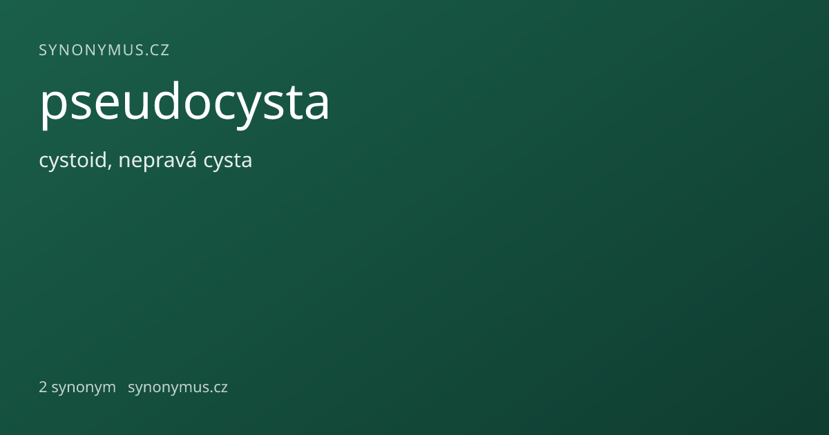 Náhled odkazu: pseudocysta