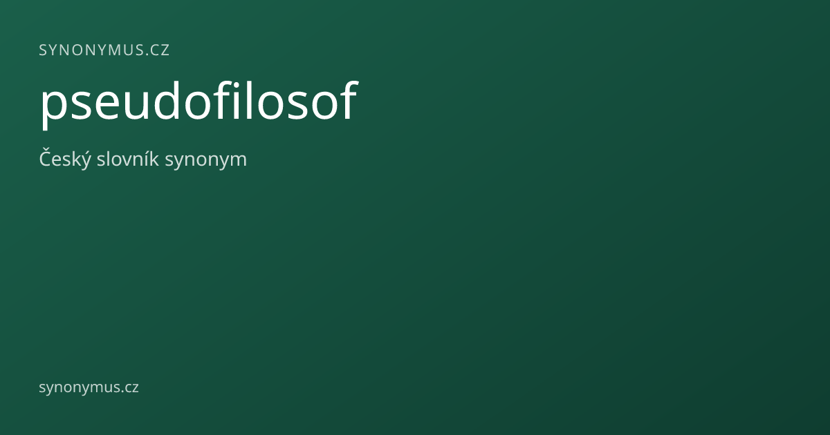 Náhled odkazu: pseudofilosof