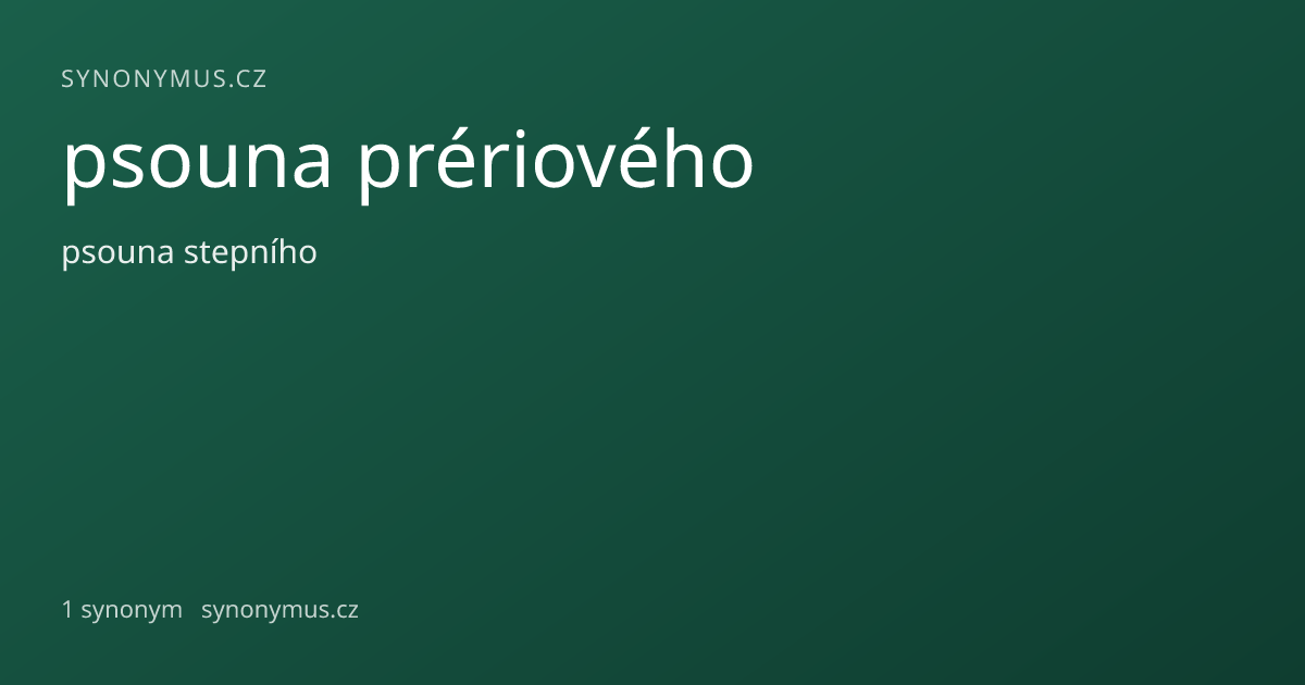 Náhled odkazu: psouna prériového