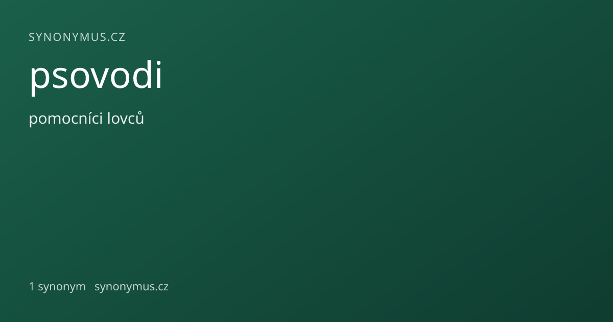 Náhled odkazu: psovodi