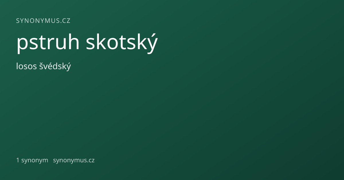 Náhled odkazu: pstruh skotský