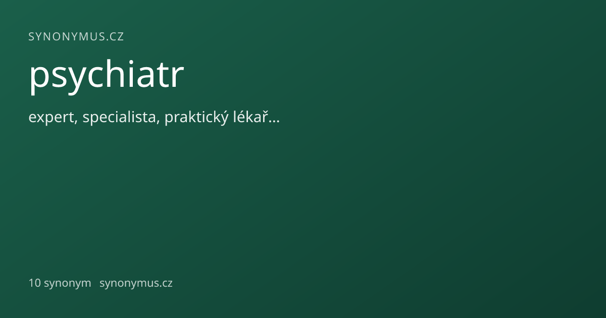 Náhled odkazu: psychiatr