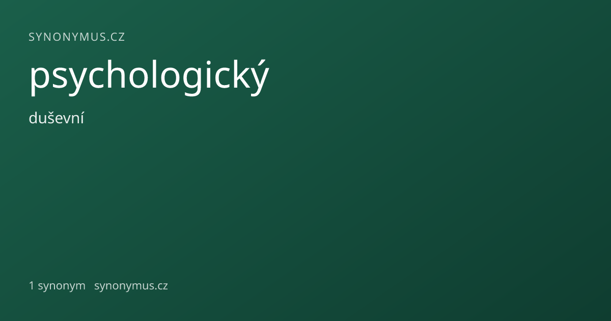 Náhled odkazu: psychologický