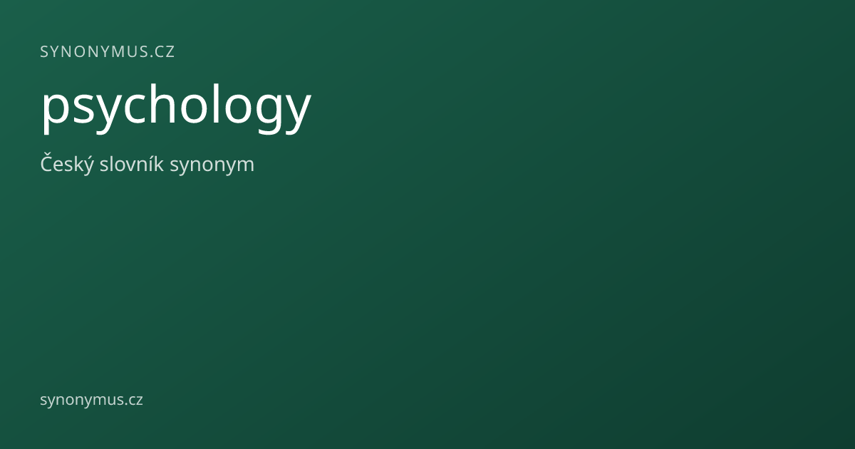 Náhled odkazu: psychology