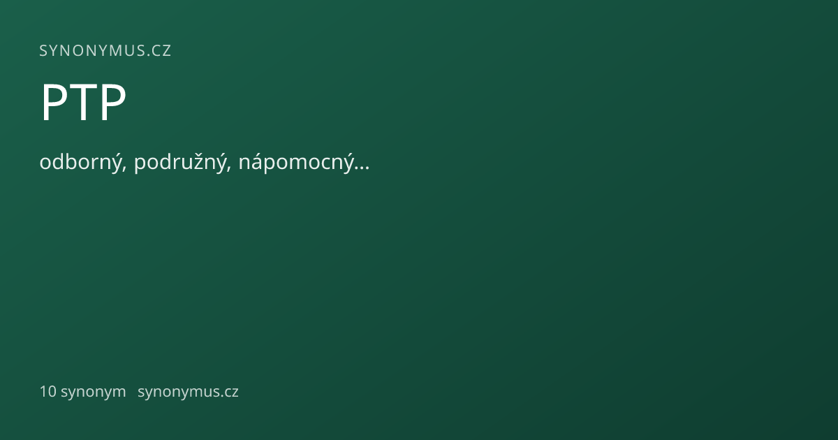 Náhled odkazu: PTP