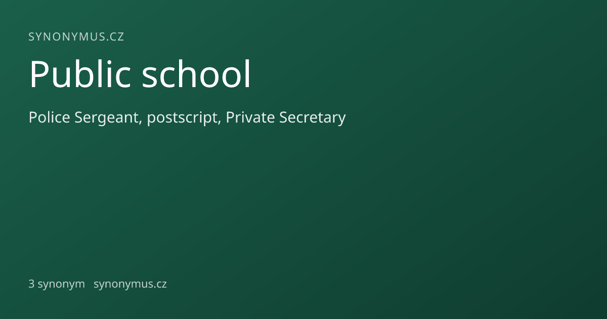 Náhled odkazu: Public school