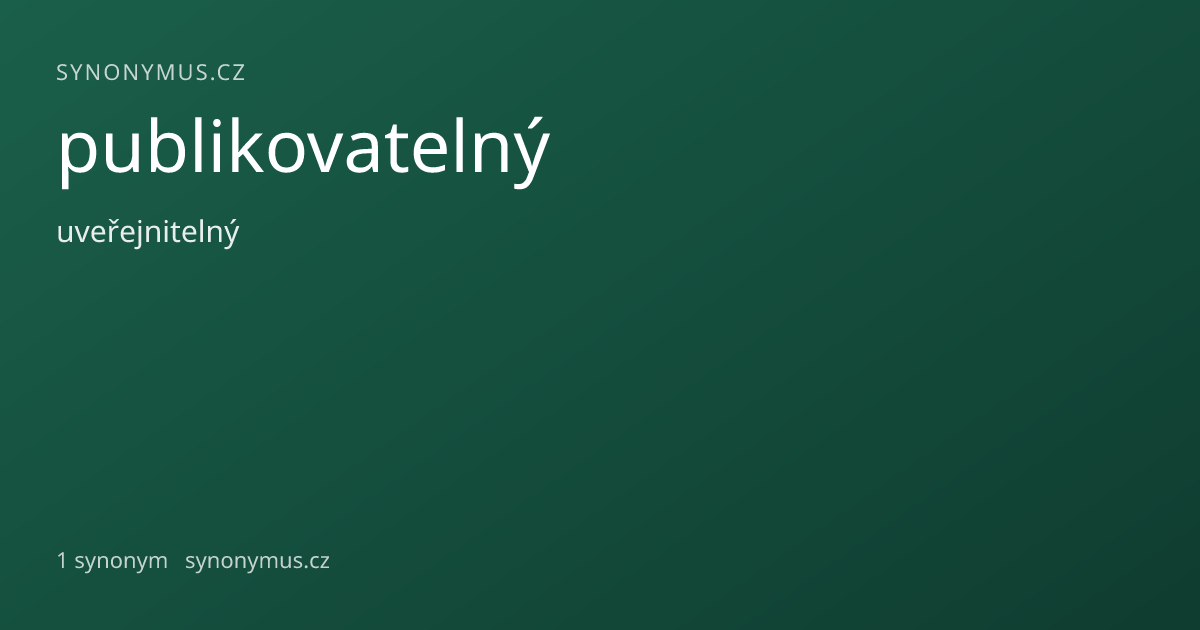 Náhled odkazu: publikovatelný