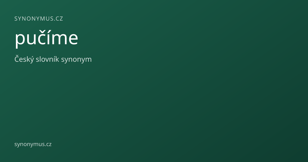 Náhled odkazu: pučíme