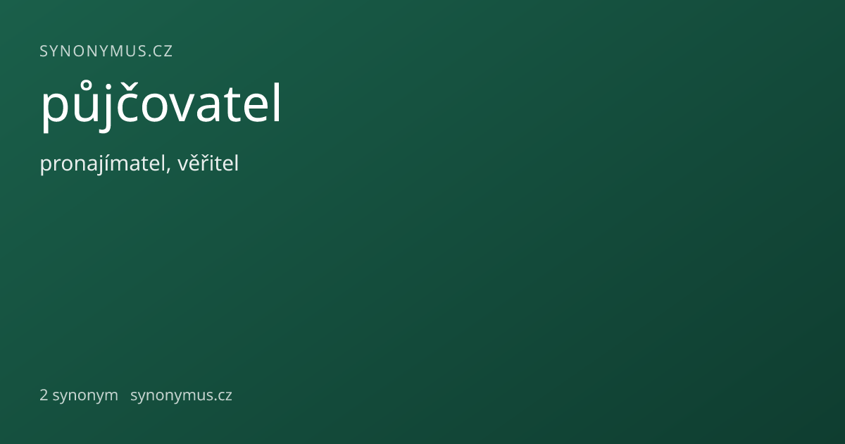 Náhled odkazu: půjčovatel