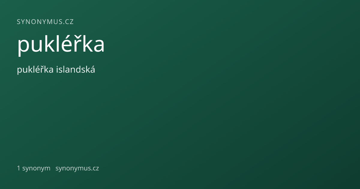 Náhled odkazu: pukléřka