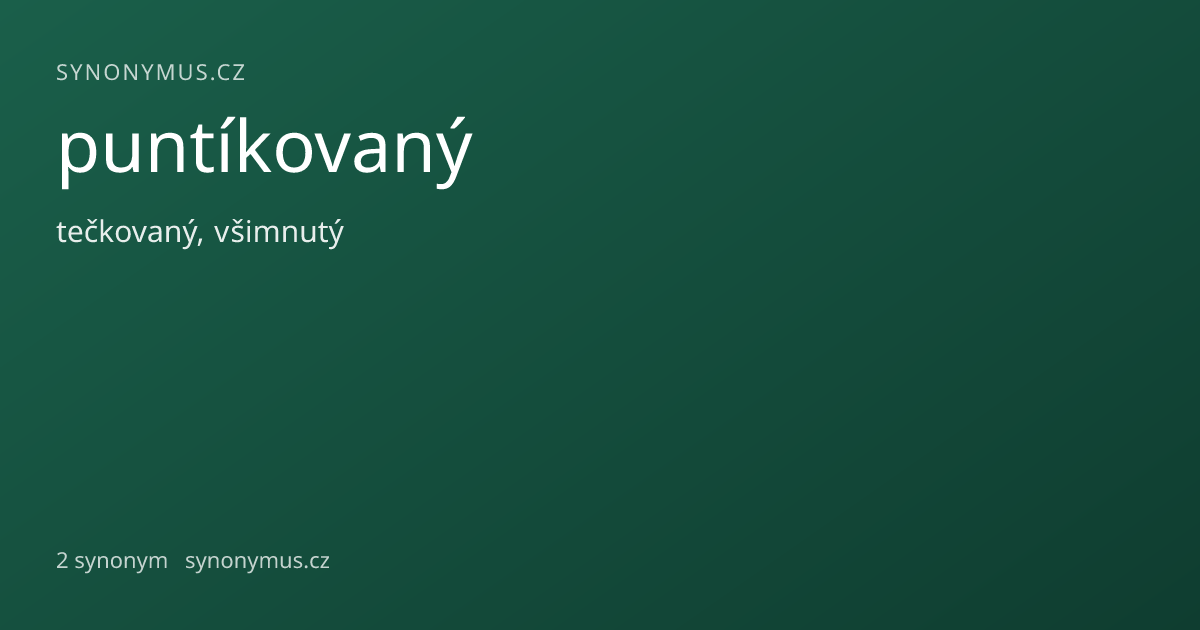 Náhled odkazu: puntíkovaný