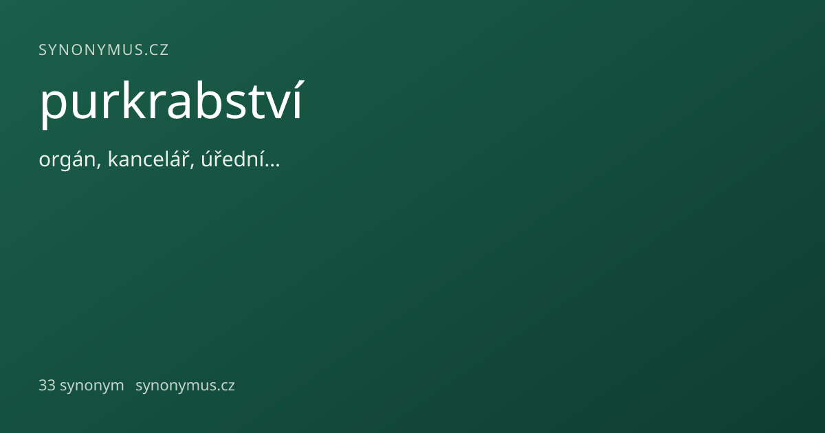 Náhled odkazu: purkrabství