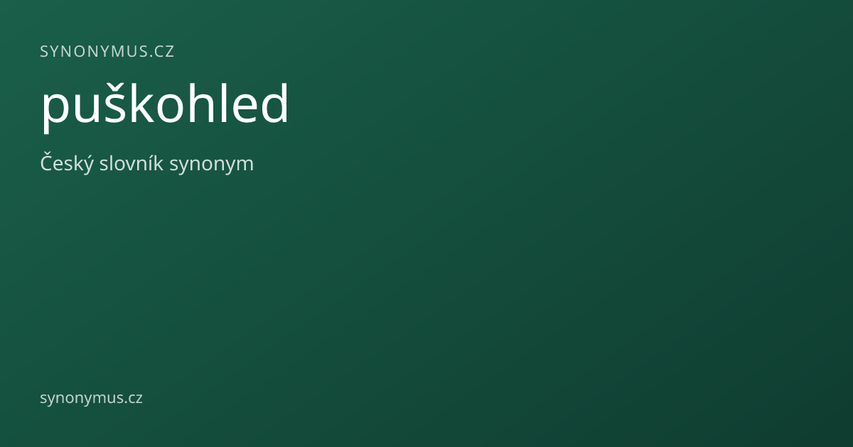 Náhled odkazu: puškohled