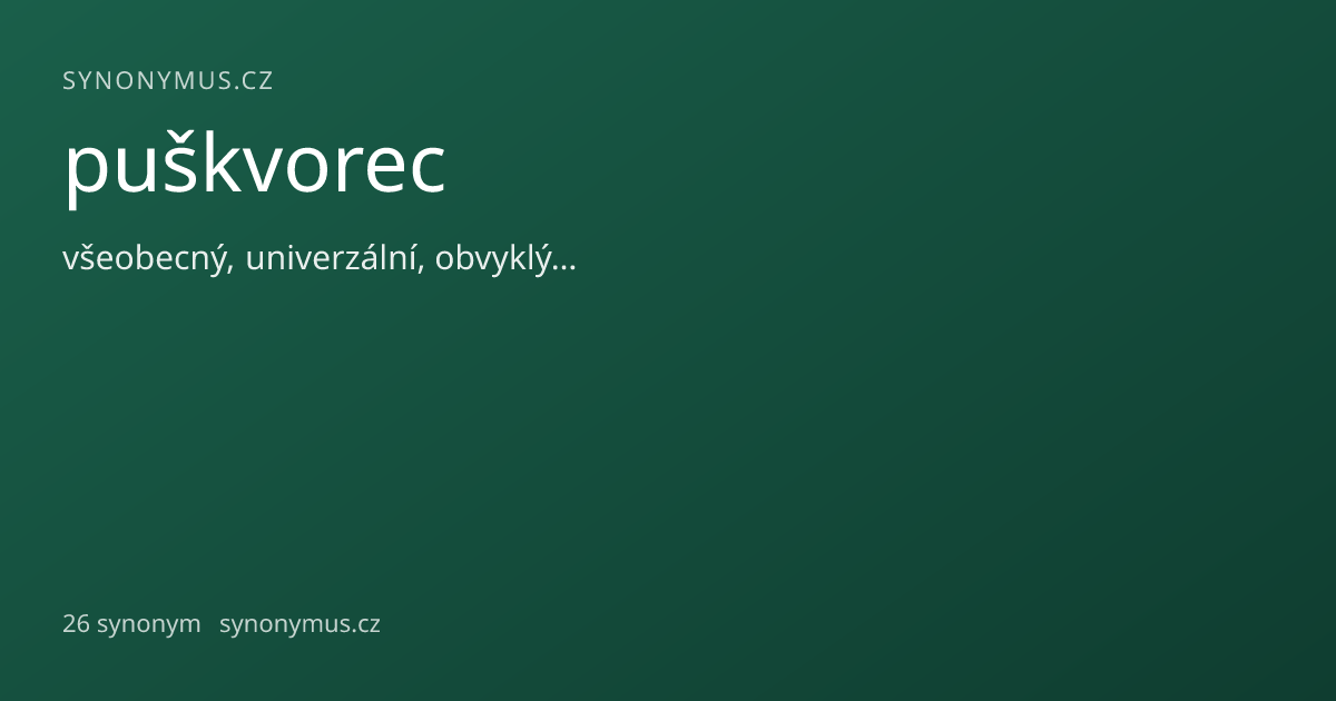 Náhled odkazu: puškvorec