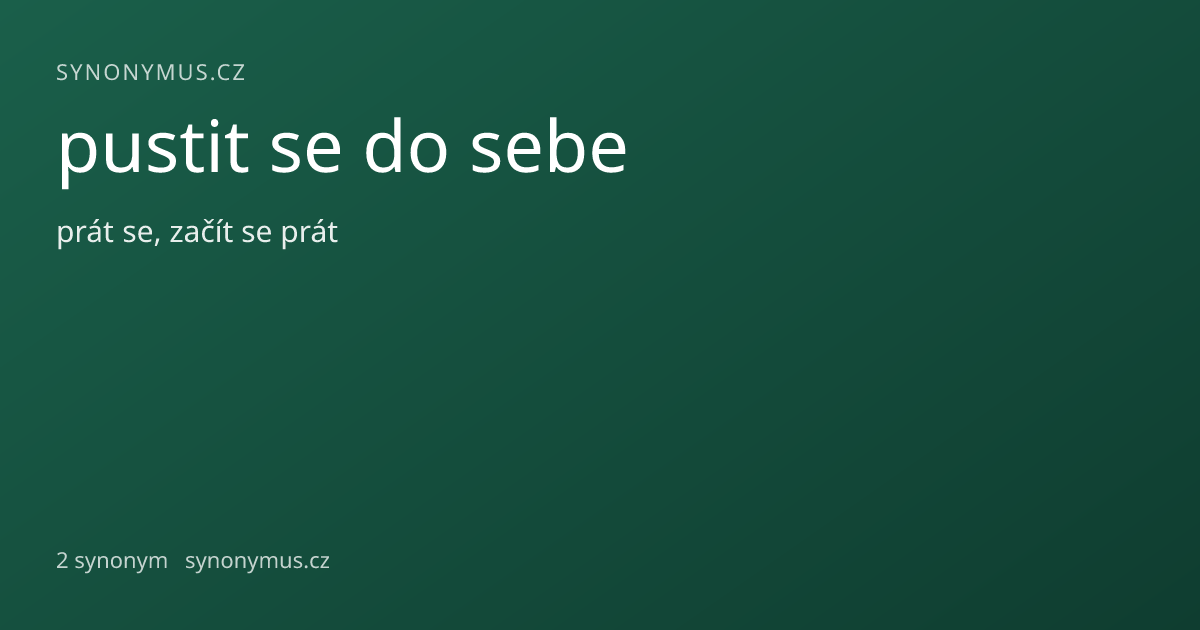 Náhled odkazu: pustit se do sebe