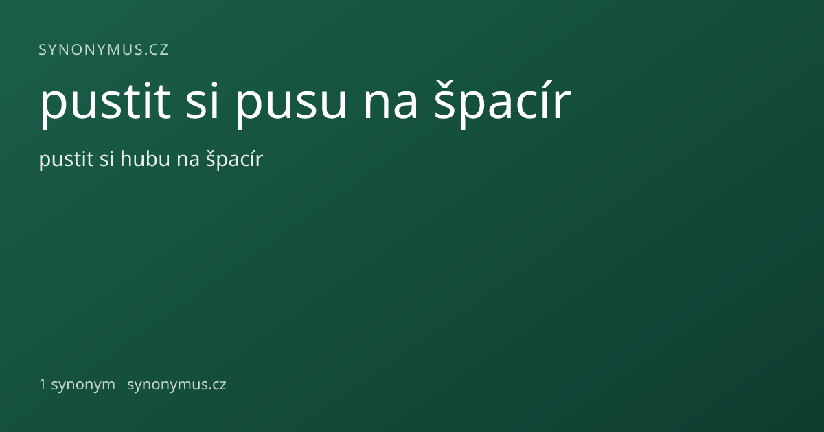 Náhled odkazu: pustit si pusu na špacír