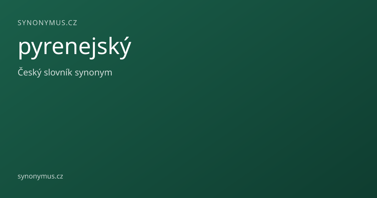 Náhled odkazu: pyrenejský