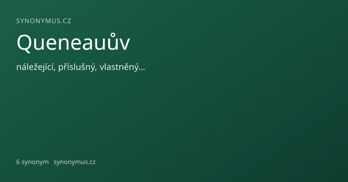 Náhled odkazu: Queneauův