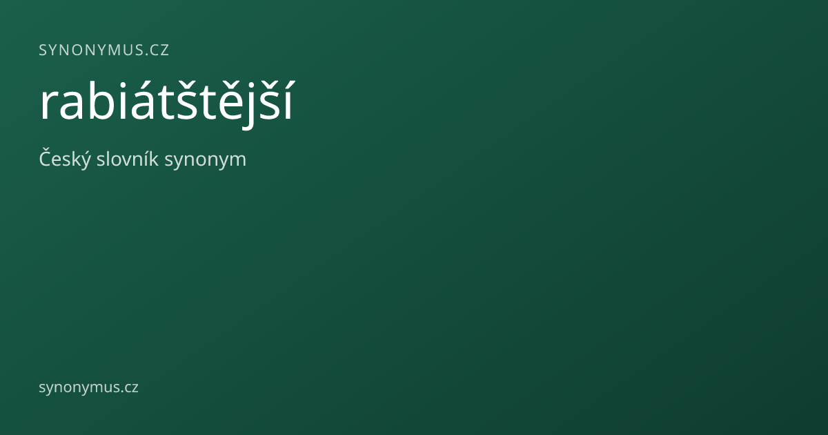 Náhled odkazu: rabiátštější