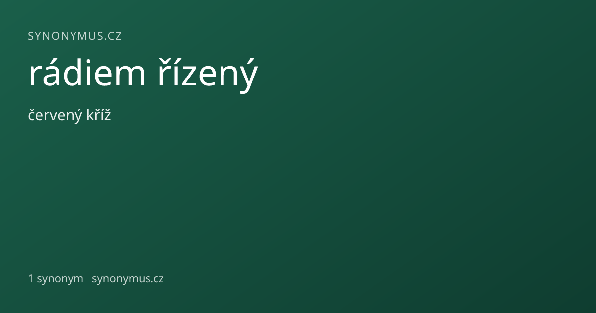 Náhled odkazu: rádiem řízený