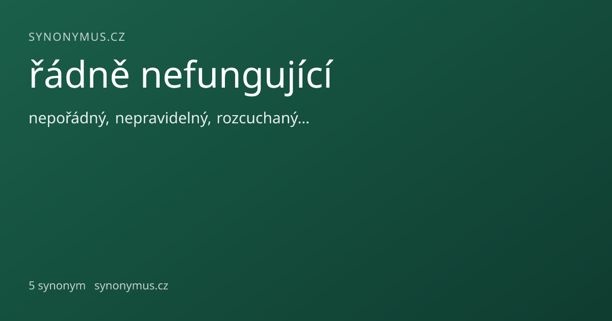 Náhled odkazu: řádně nefungující