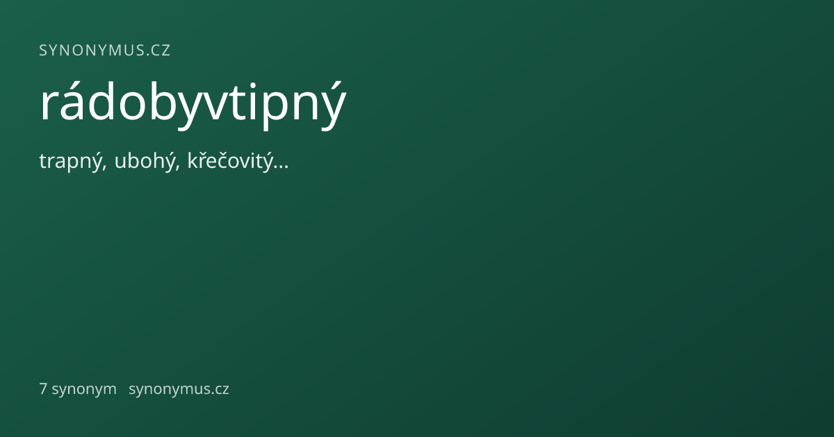 Náhled odkazu: rádobyvtipný