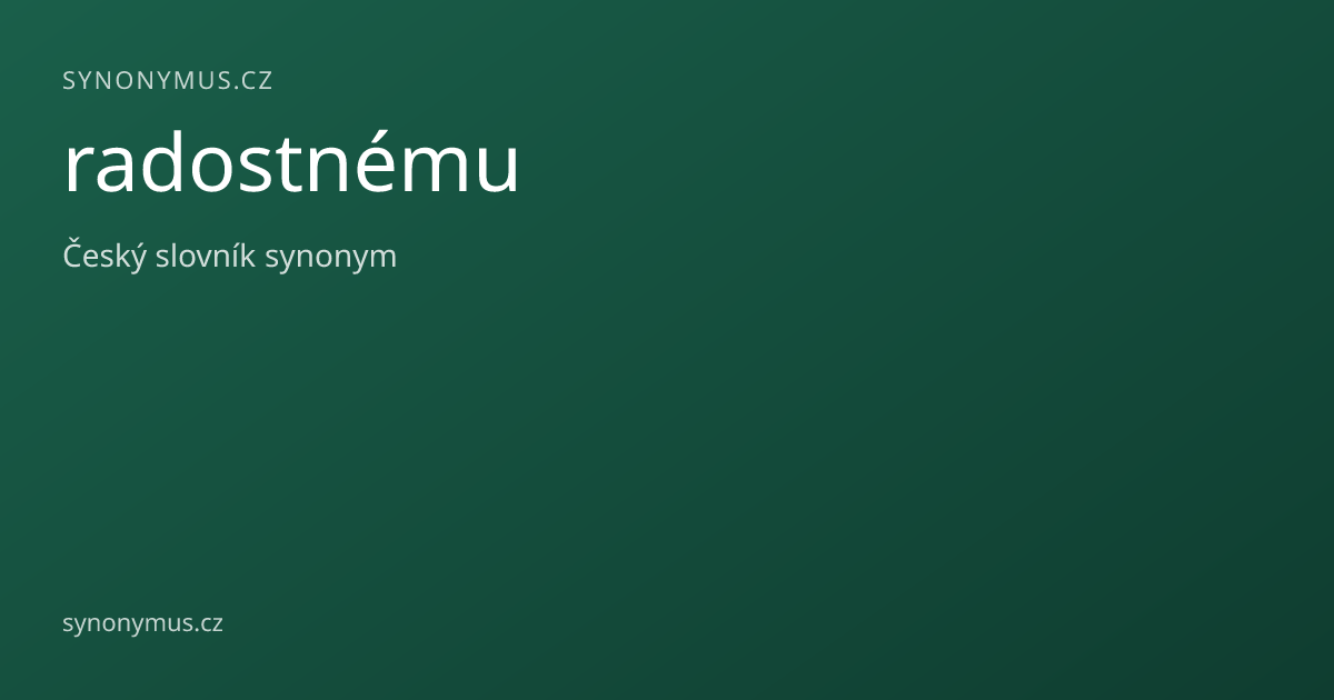 Náhled odkazu: radostnému