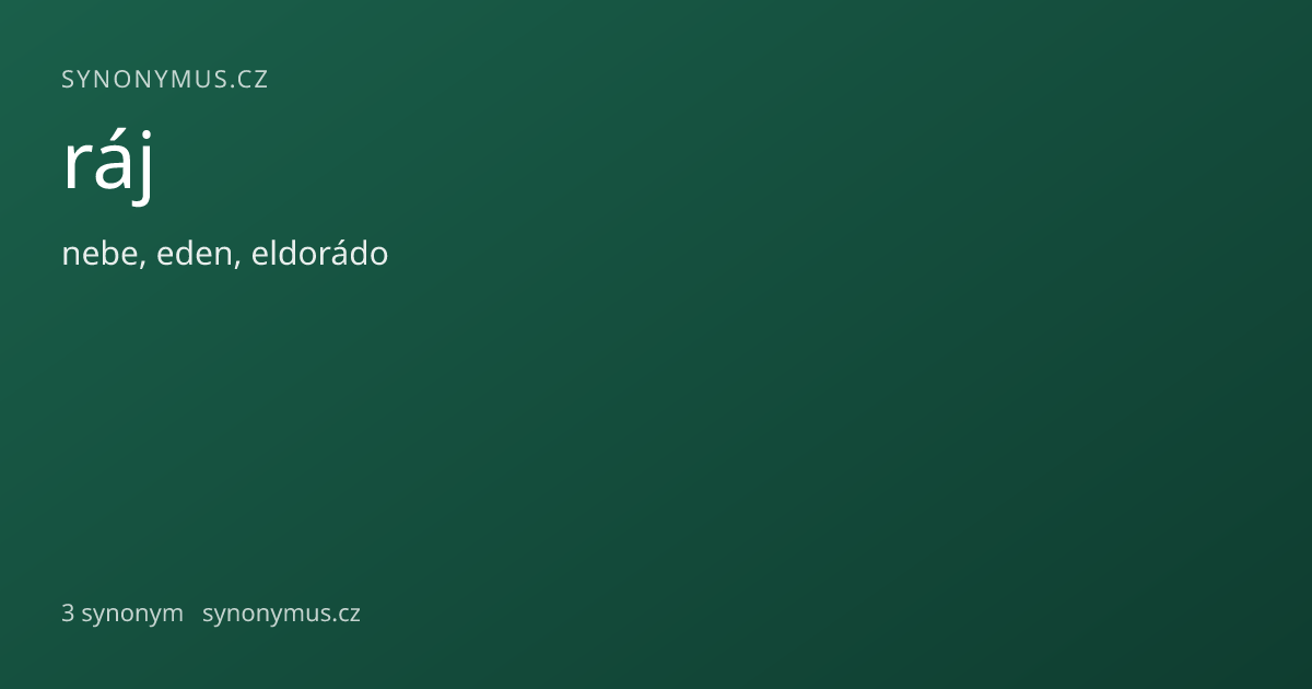 Náhled odkazu: ráj