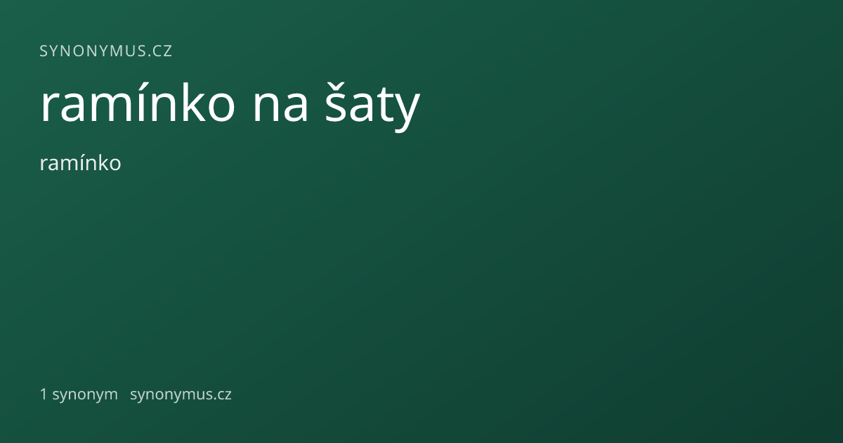 Náhled odkazu: ramínko na šaty