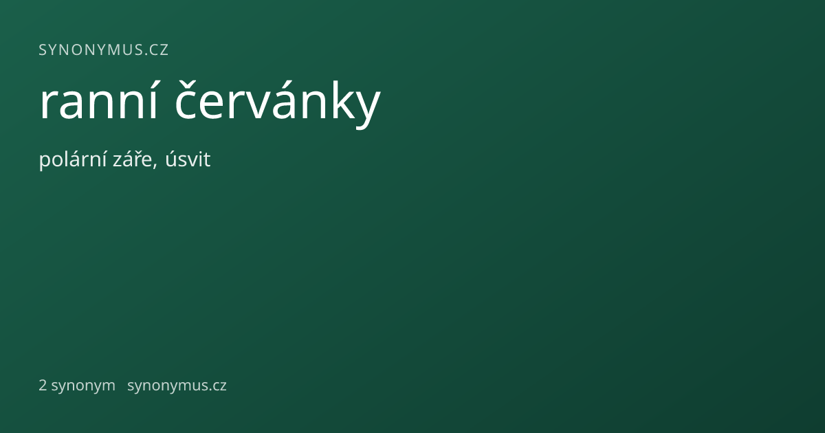 Náhled odkazu: ranní červánky