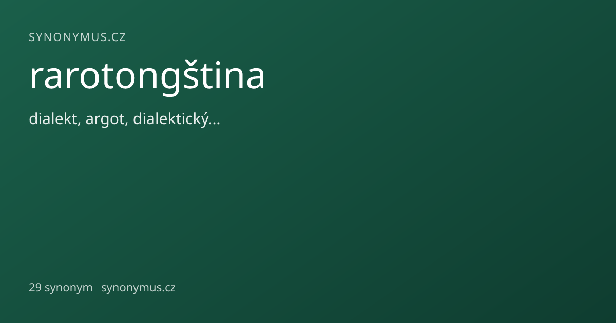 Náhled odkazu: rarotongština