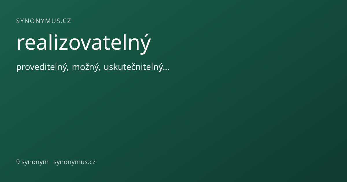 Náhled odkazu: realizovatelný