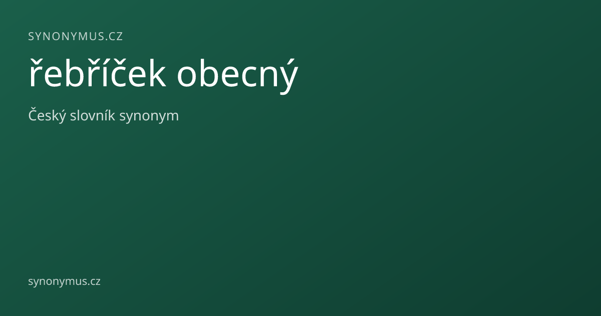 Náhled odkazu: řebříček obecný