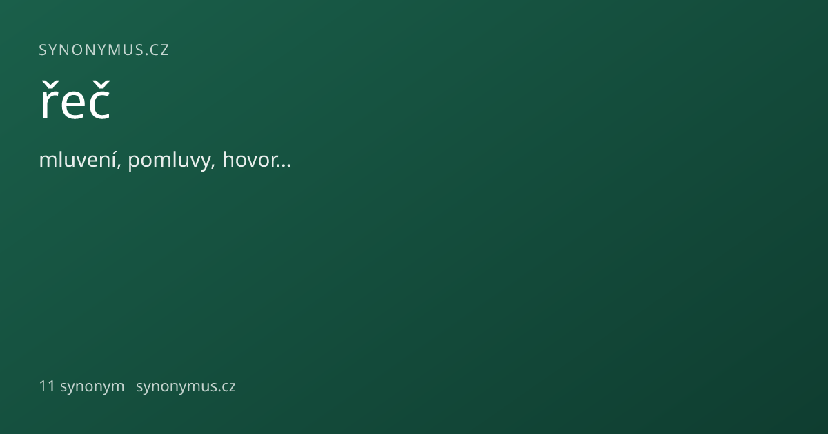 Náhled odkazu: řeč