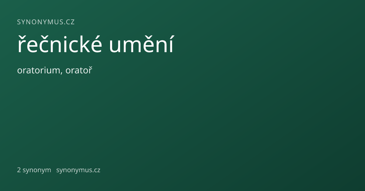Náhled odkazu: řečnické umění