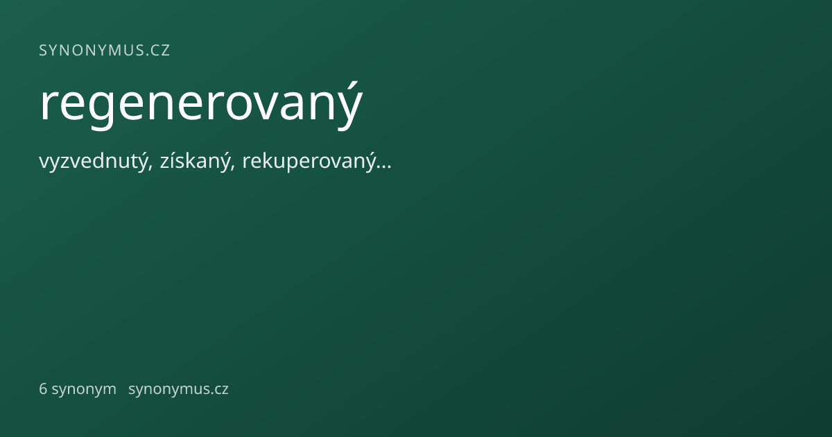Náhled odkazu: regenerovaný