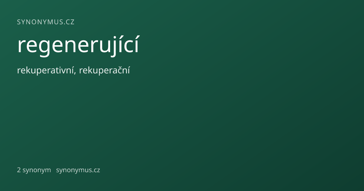 Náhled odkazu: regenerující