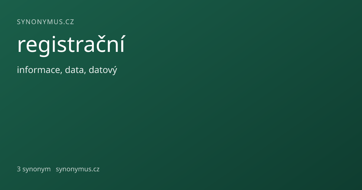 Náhled odkazu: registrační
