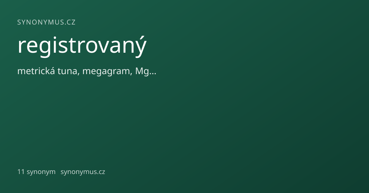 Náhled odkazu: registrovaný