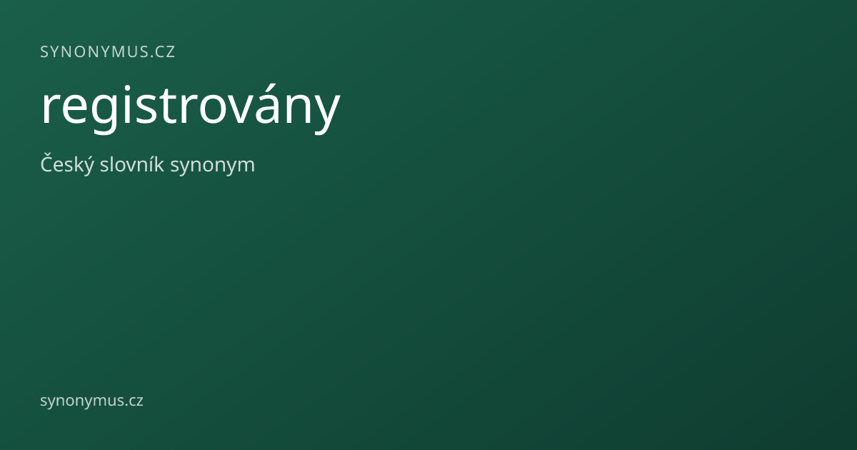 Náhled odkazu: registrovány