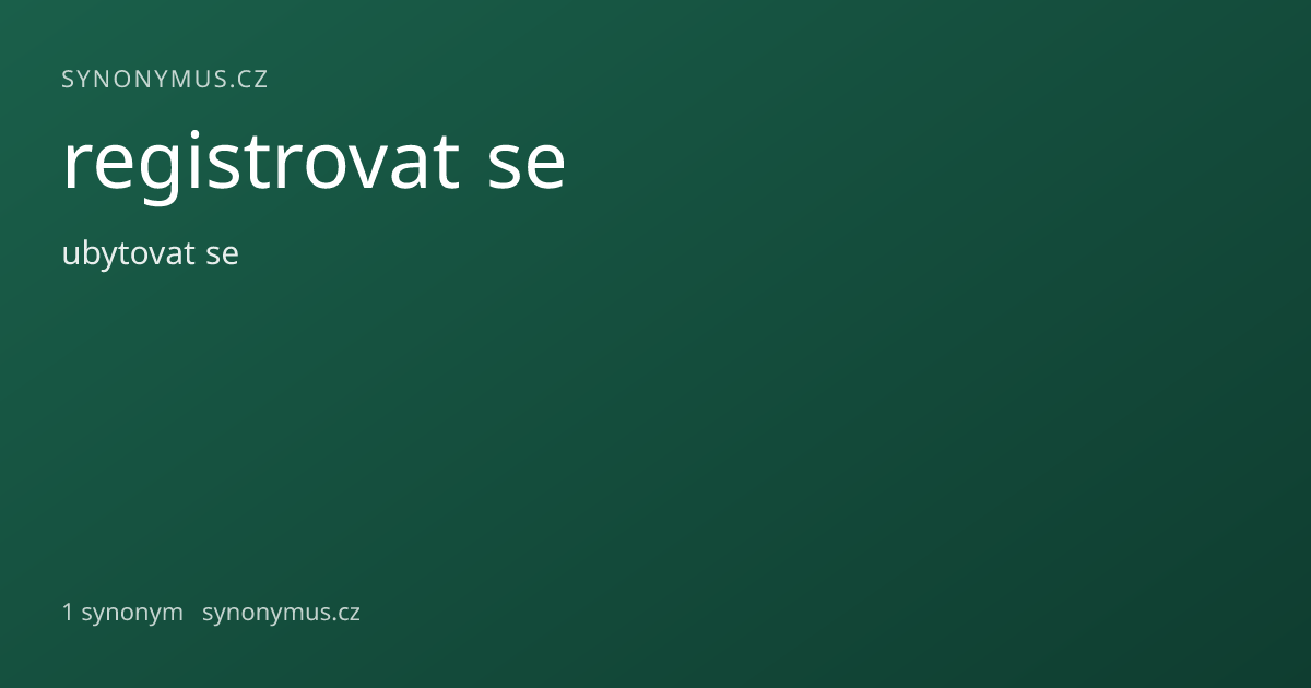 Náhled odkazu: registrovat se