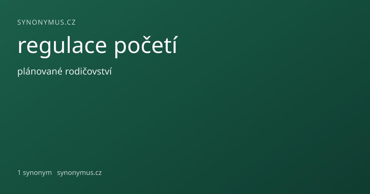 Náhled odkazu: regulace početí
