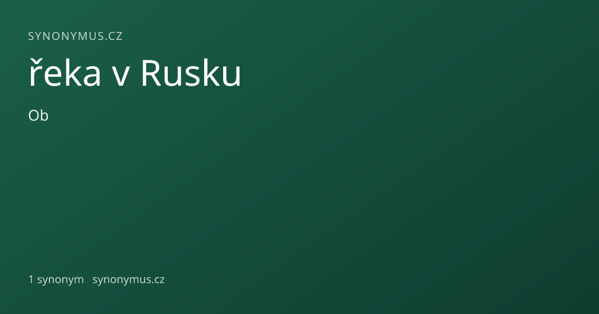 Náhled odkazu: řeka v Rusku