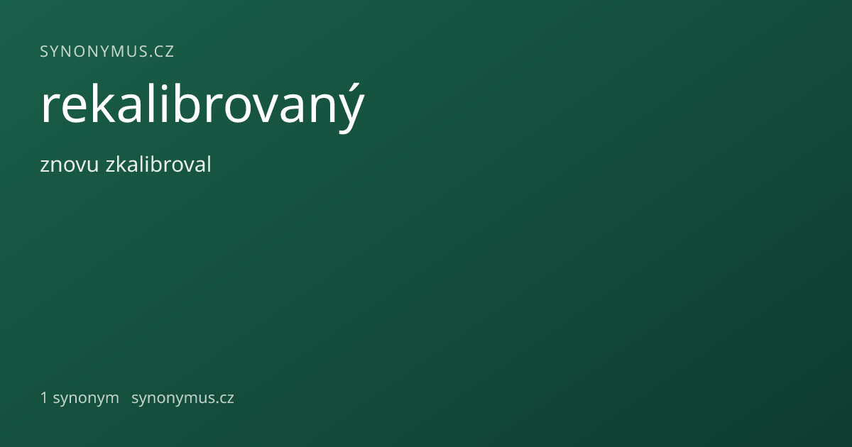 Náhled odkazu: rekalibrovaný