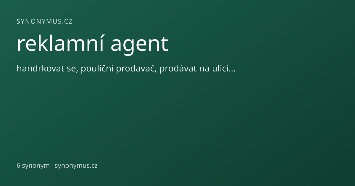 Náhled odkazu: reklamní agent
