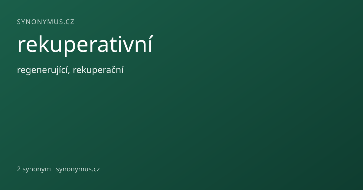 Náhled odkazu: rekuperativní