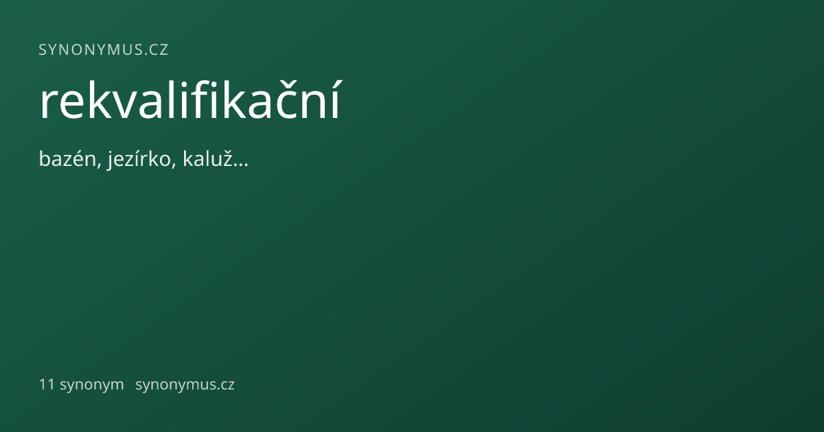 Náhled odkazu: rekvalifikační