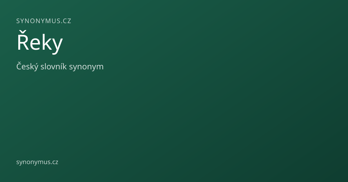 Náhled odkazu: Řeky
